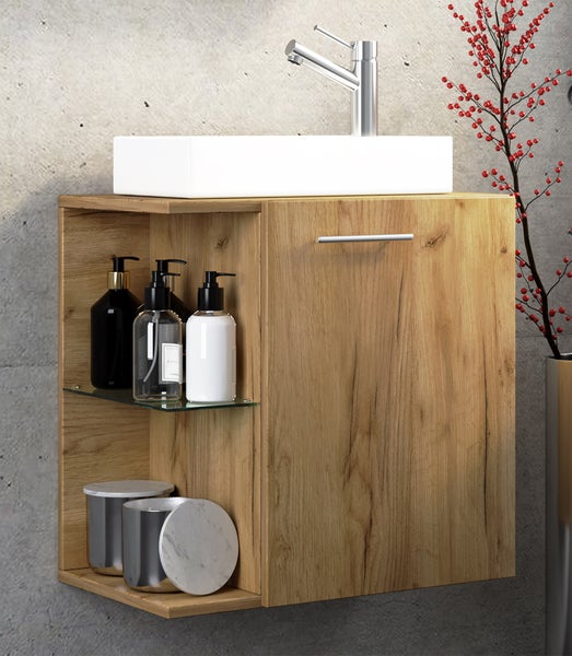 2-tlg Gäste WC Waschplatz Bad Waschtisch Hausa