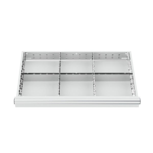 WS24 Schubladeneinteilung Metalleinteilung BLH 75 mm Innenmaß 800 x 450 mm - WS24-100294