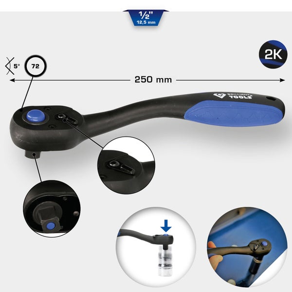 Knarre mit blauem Griff