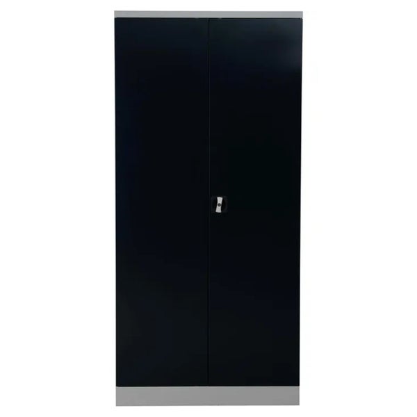 PROREGAL Stahlschrank Bee 4 Fachböden HxBxT 195 x 92 x 42 cm Verzinktes Fachbodenmaterial Grau & Anthrazit