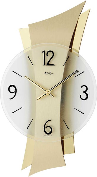 AMS 9397 Wanduhr modern 23 x 43 x 6 cm