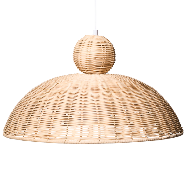 Hängelampe aus Rattan