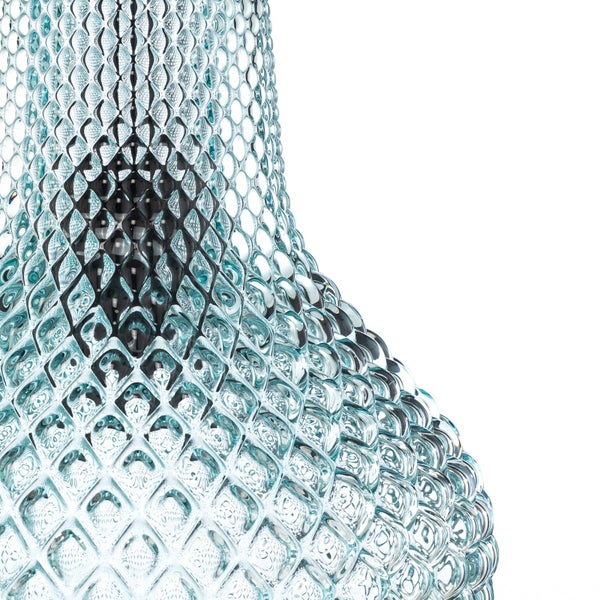 Lindby Pendelleuchte Drakar (Retro, Vintage Antik) in Blau aus Glas (3 flammig E27) - Hängelampe Esstischlampe Hängeleuchte Wohnzimmerleuchte