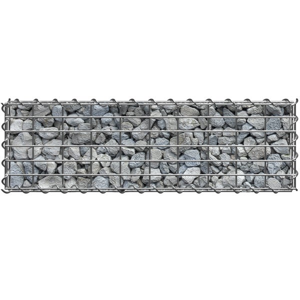 Gabione tectake  rechteckig Drahtstärke 4 mm