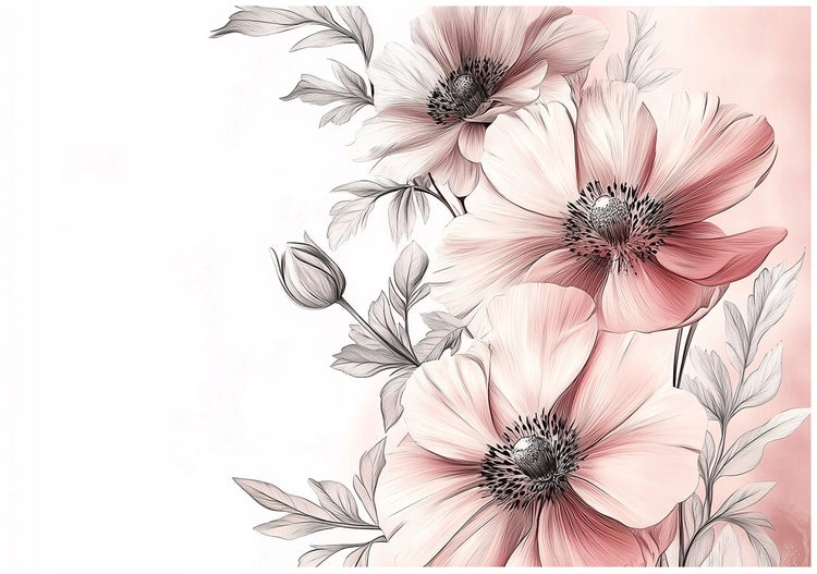Fototapete Blumen Natur Wohnzimmer Vlies Tapete 400x280 cm