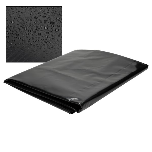 ECD Germany IBC Tank Abdeckung, Abdeckplane für Wassertank 1000L, 120x100x116 cm, Schwarz, aus HDPE, Anti-UV Schutzhülle, Schutzplane Schutzhaube Regenwassertank Behälter Regentonne Container Cover