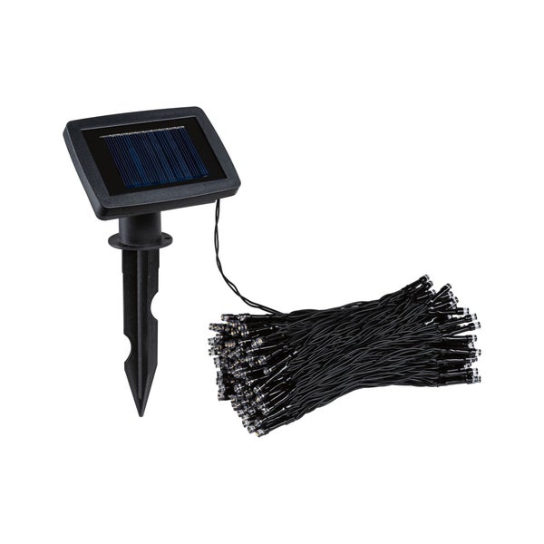 Solar Lichterkette Aurinka IP44 3000K 200x6lm Schwarz