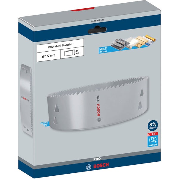 Bosch Pro Multimaterial Lochsäge, Durchmesser 177 Millimeter, Packung
