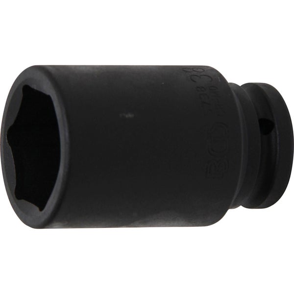 BGS Kraft-Steckschlüssel-Einsatz Sechskant tief Antrieb Innenvierkant 20 mm (3/4) SW 38 mm - 5738