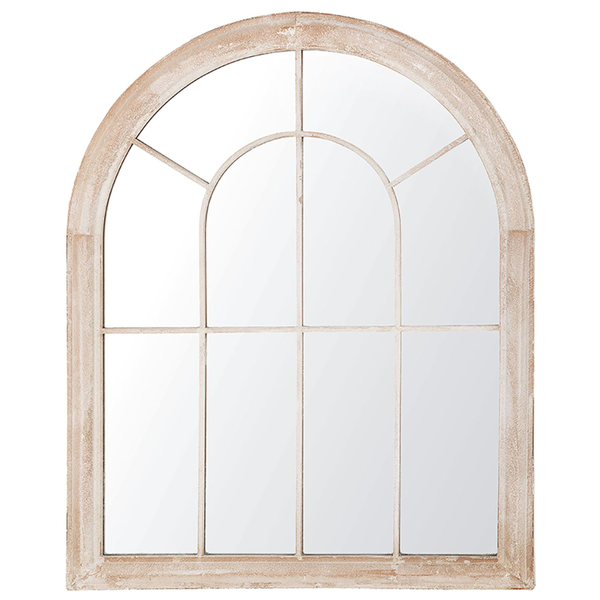 Wandspiegel EMBRY 69 cm 88 cm Metall Beige