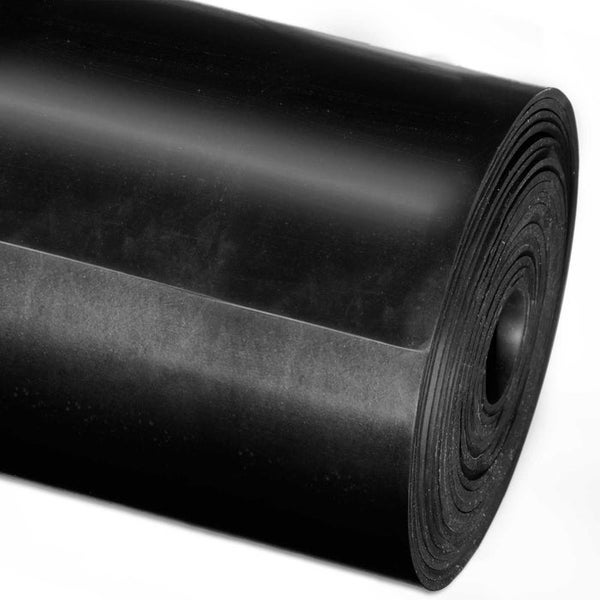 FLOORDIREKT SBR-Gummimatte - Glatt - Universal einsetzbar - Rutschhemmend - 6 mm Stärke - 120 x 600 cm