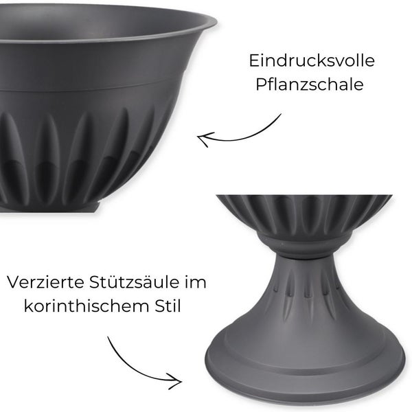 Blumentopf mit Ständer Ø 25 cm Terracotta