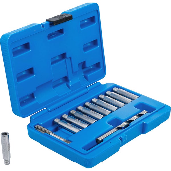 Schraubenausdreher Set im geöffneten, blauen Koffer