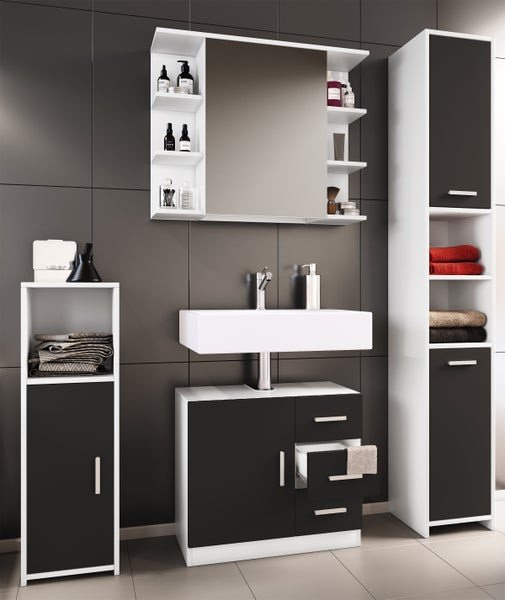 4-tlg. Komplettset Badmöbel Set Zalo ll