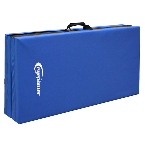 Faltbare Gymnastikmatte von eyepower mit Tragegriffen für Yoga und Fitness