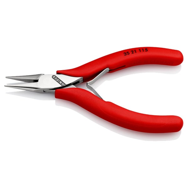 Knipex Flachrundzange mit rotem Griff