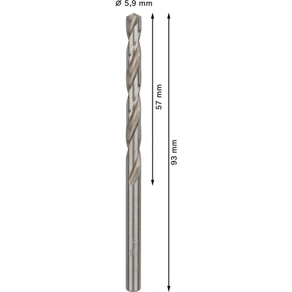 Bosch PRO Metal HSS-G Spiralbohrer 5,9 x 57 x 93 mm - 2608585496