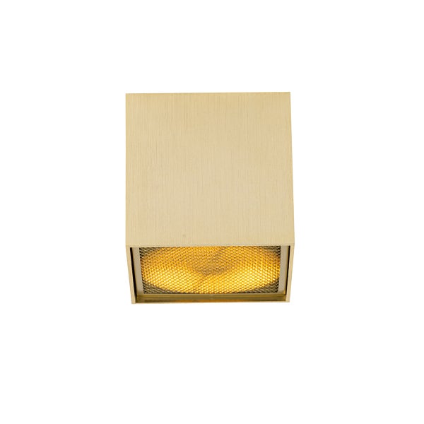 Würfelförmige Deckenleuchte mit Gitter