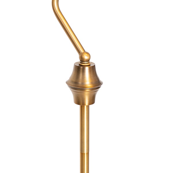 Detail einer Stehlampe mit Metallschaft