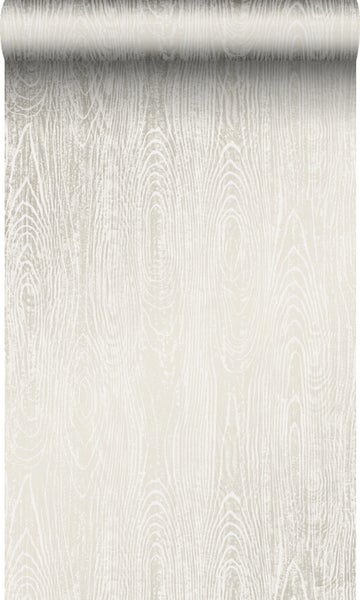 Origin Wallcoverings Tapete Holz-Optik Elfenbeinweiß - 53 cm x 10.05 m - 347554