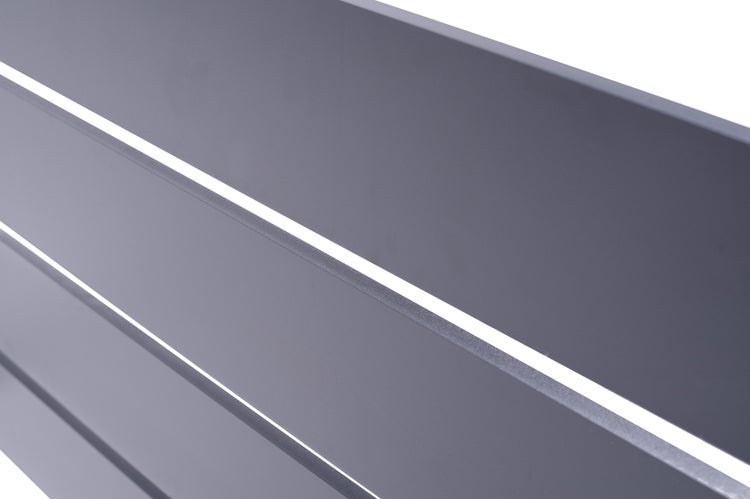 Vorgartenzaun aus Aluminium VOGEL 190H90 Grau