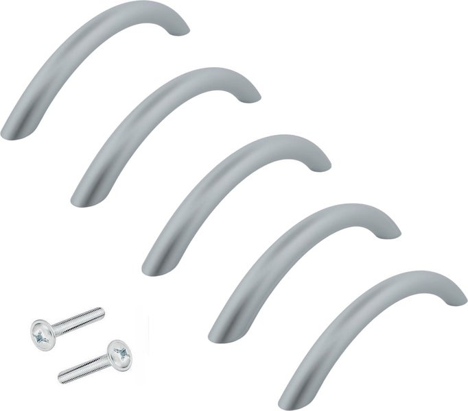 Möbelgriff Stangengriff Chicago lochabstand 128mm Aluminium Set 5