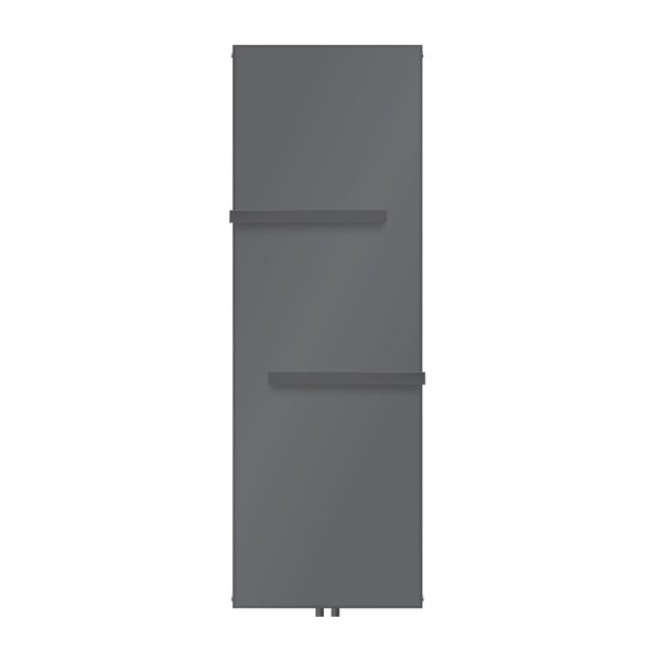 ML-Design Badheizkörper 1800x604 mm Anthrazit + 2x Handtuchhalter, Flach Einlagig Design Heizkörper Mittelanschluss Vertikal Planheizkörper Vertikalheizkörper Paneelheizkörper Flachheizkörper Heizwand