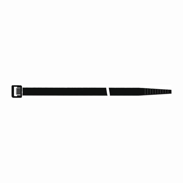 SAPISELCO 100x Kabelbinder Länge 450 mm Breite 7,5 mm schwarz Außenbereich - SEL.UVV2.435