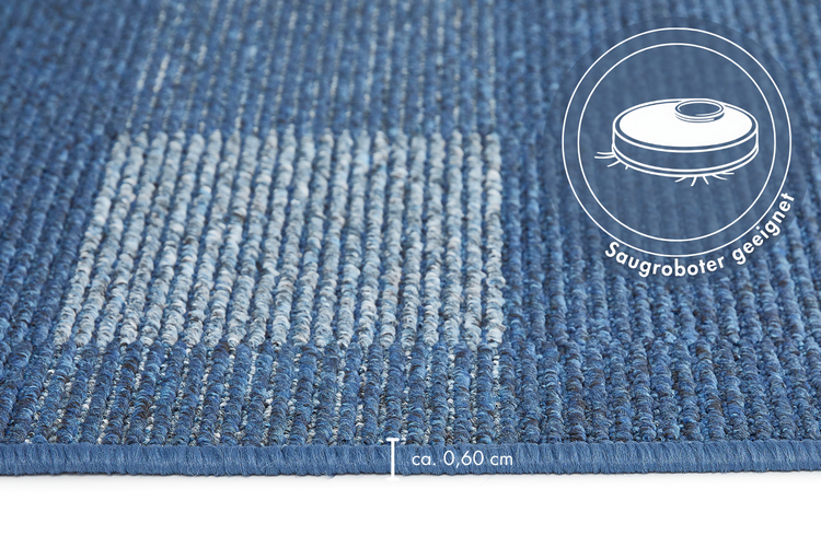 Bettumrandung Avallon 2 x 67 x 120 cm und 1 x 67 x 200 cm in Blau