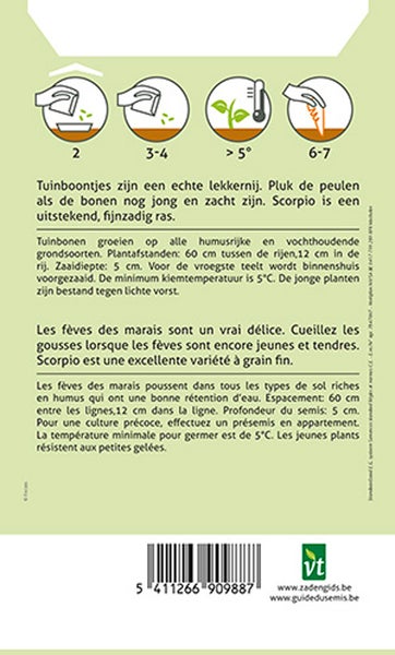 Aussaatanleitung für Gartenbohnen