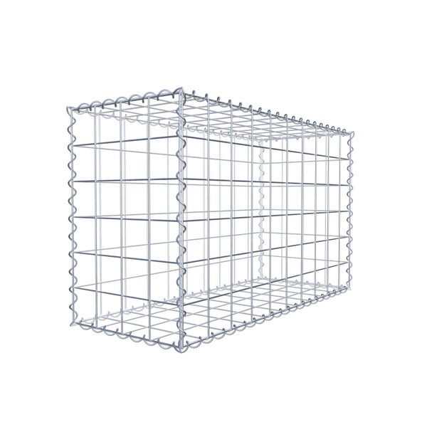 Gabione 100 cm x 60 cm x 40 cm (L x H x T), Maschenweite 10 cm x 10 cm, Spirale