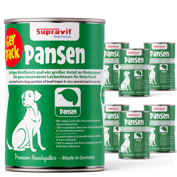 Supravit Best Friends Pansen Hundefutter, 6er Pack