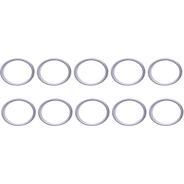 Zehn Dichtungsringe aus Metall im Set