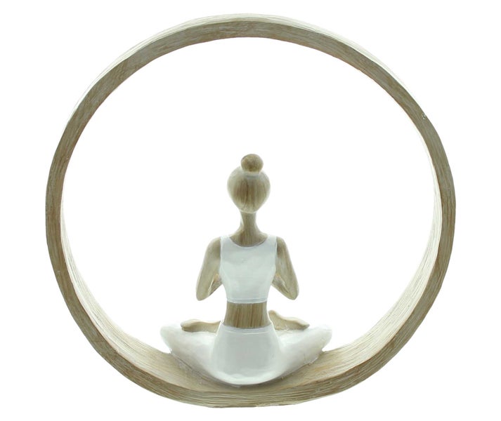 FRANK FLECHTWAREN | Dekoring Meditation, POLYRESIN, 22,5 x 6 x 22 cm