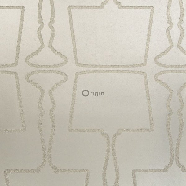 Origin Wallcoverings Tapete Lampen Beige - 52 cm x 10,05 m - 307151