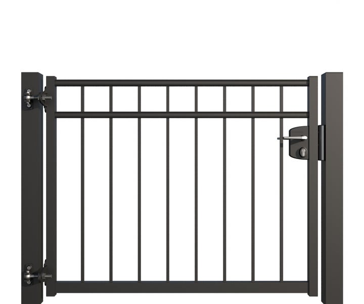 Metall Gartentür mit Schloss