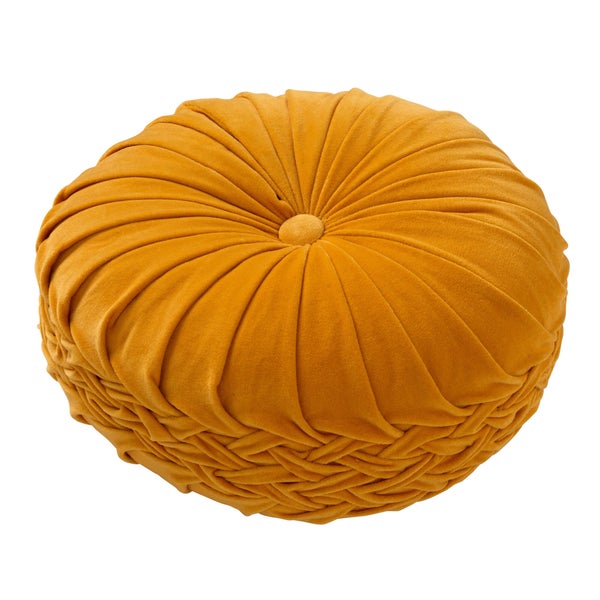 KAJA - Dekokissen Samt Golden Glow 40 cm