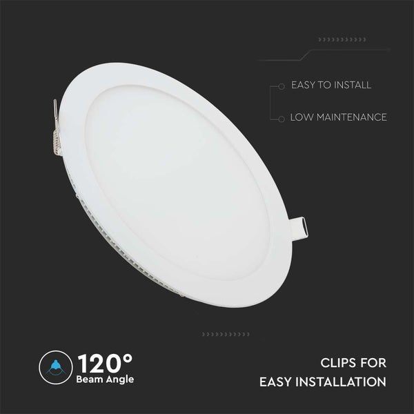 LED-Einbauleuchte mit 120 Grad Abstrahlwinkel, einfache Installation und geringem Wartungsaufwand