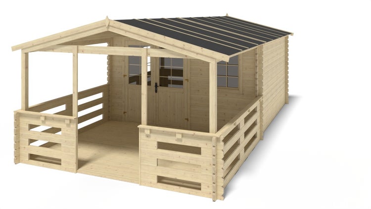 Gartenhaus, Gerätehaus 28m2 - 4x4m - 40mm
