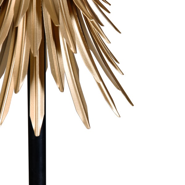 Art-Deco-Stehleuchte Gold mit Schwarz - Wesley