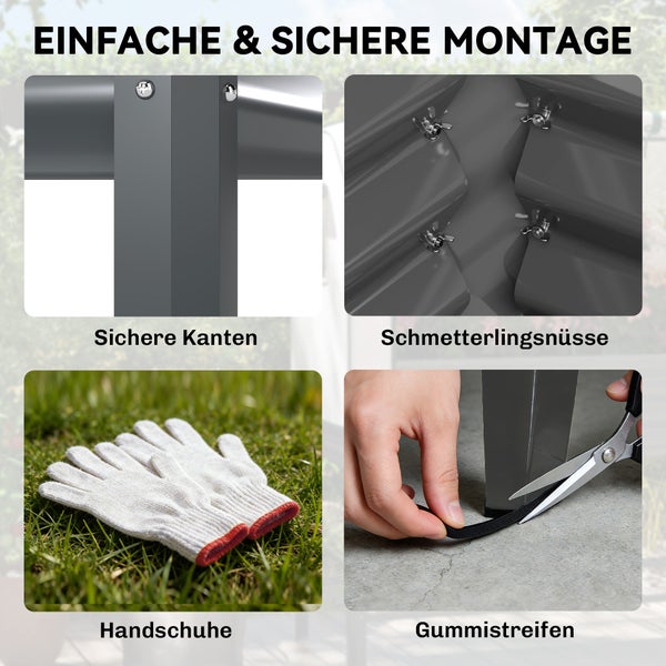 Badezimmermöbel-Set bestehend aus einem dreitürigen Spiegelschrank und einem Waschbeckenunterschrank mit zwei Schubladen.