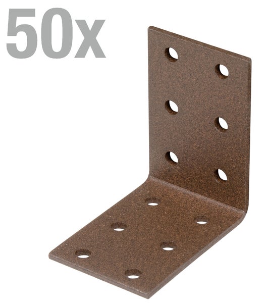 Winkelverbinder 50 Stück aus Metall für Holzverbindungen