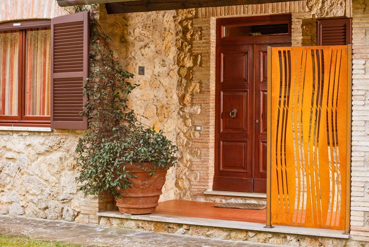 Sichtschutzwand ELEO Arno 60 x 158 cm - Cortenstahl rost
