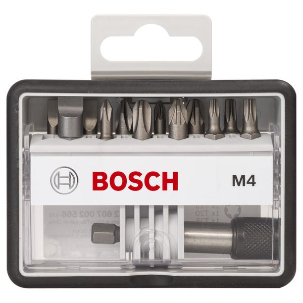 Bosch Schrauberbit-Set Robust Line M Extra-Hart 12+1tlg. 25 mm PH PZ Torx S - 2607002566