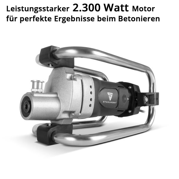 Stahlwerk Betonrüttler mit 2300 Watt Motor