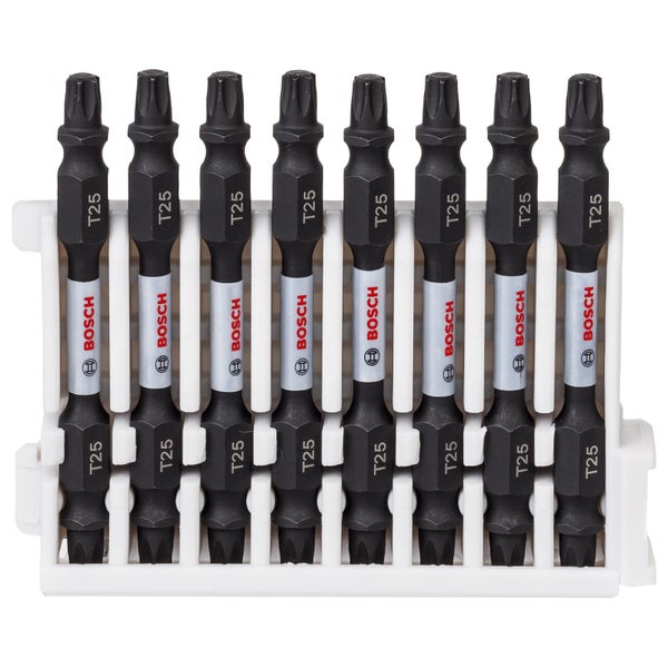 Bosch PRO Impact Schrauberbit mit Doppelklingen und Pick and Click-Einsätzen T25 65 mm 8-tlg. - 2608522340