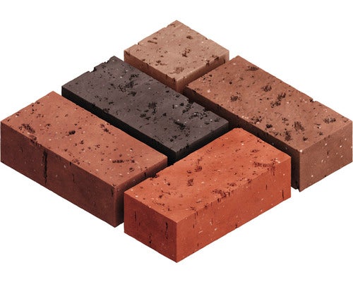 Verschiedenfarbige Klinkerziegel für den Außenbereich