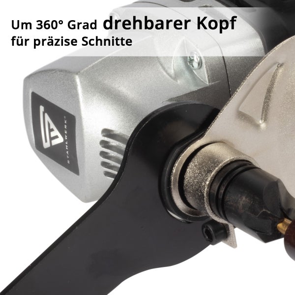 Blechknabber BK-600 ST mit 600W und 2.000 U/min bis 2,5mm Schnitttiefe