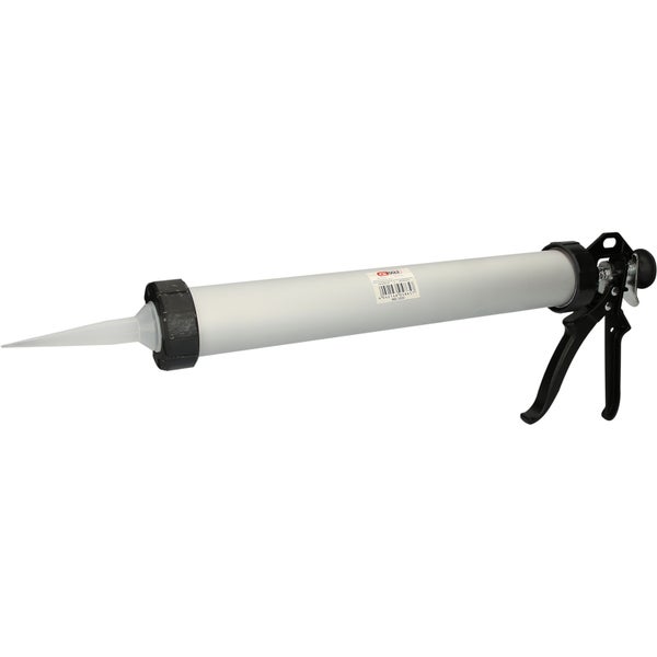 KS Tools Kartuschenpresse fuer 600 Milliliter Beutel mit Aluminiumrohr und Auspressmechanismus.