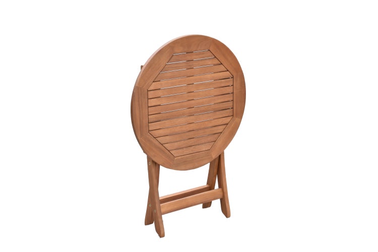 Gartentisch, klappbar, rund 65 cm, Akazie